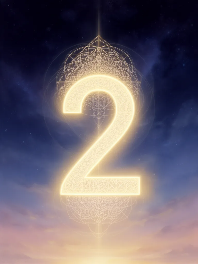 2 Angel Number esoteric meaning illustration