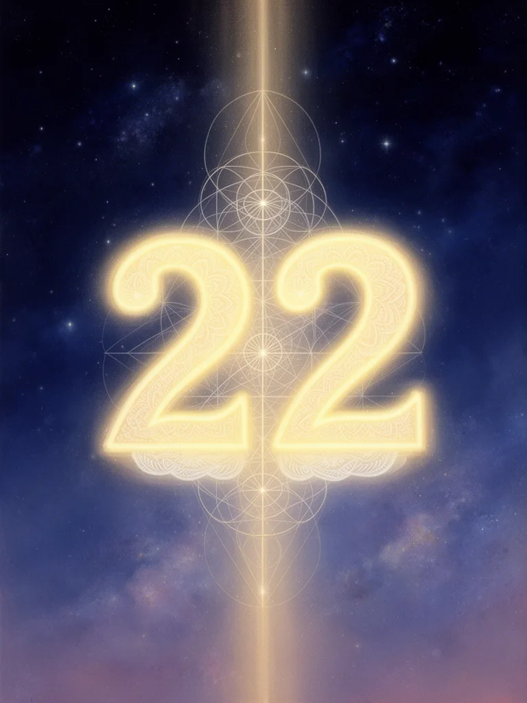 22 Angel Number esoteric meaning illustration