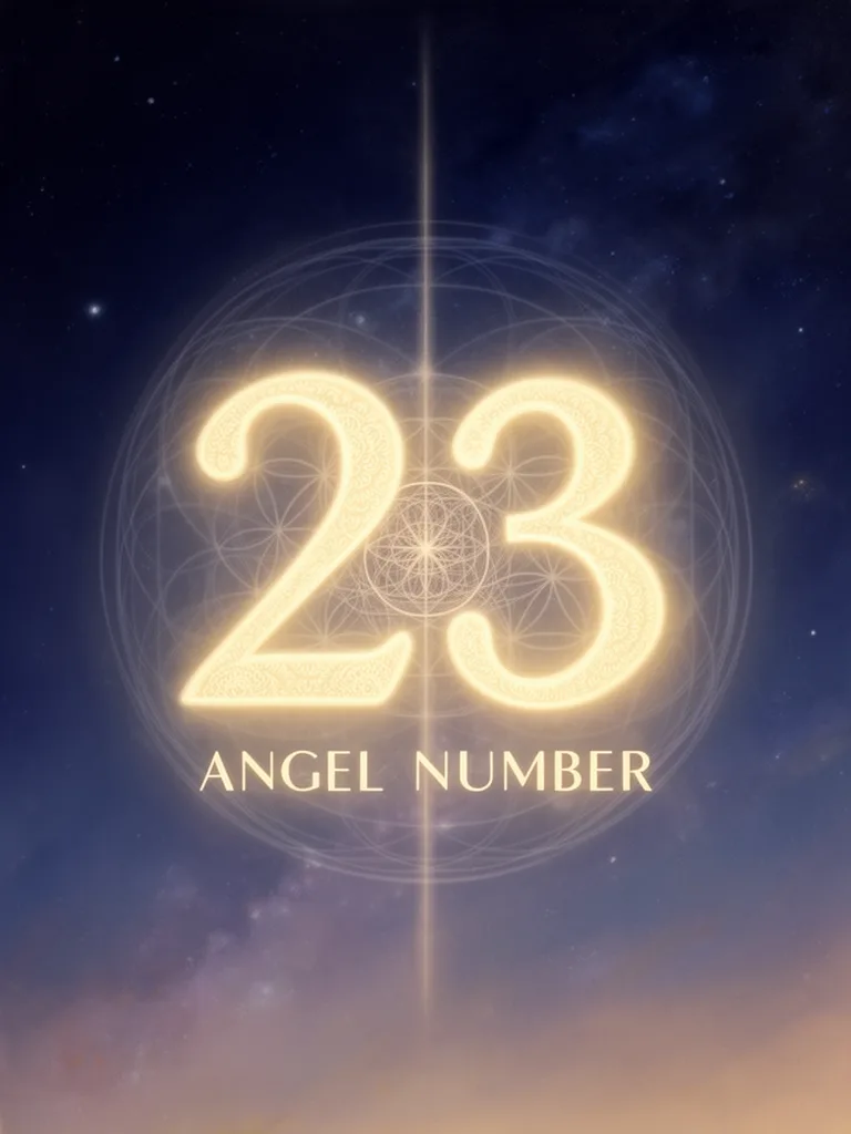 23 Angel Number esoteric meaning illustration