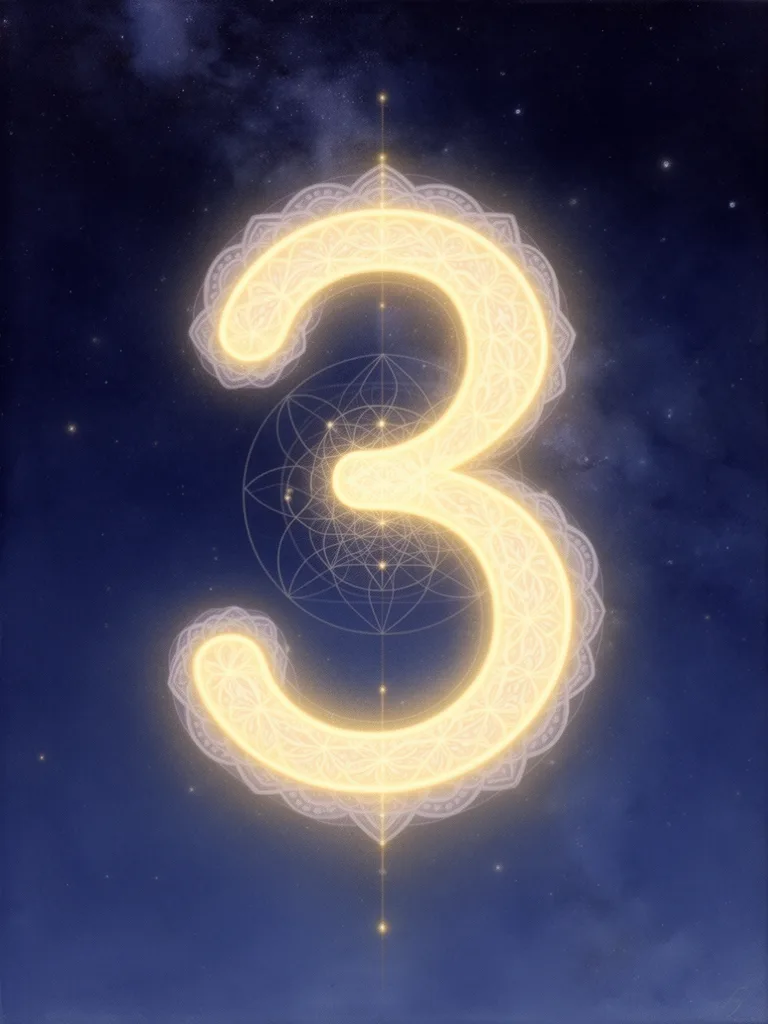 3 Angel Number esoteric meaning illustration