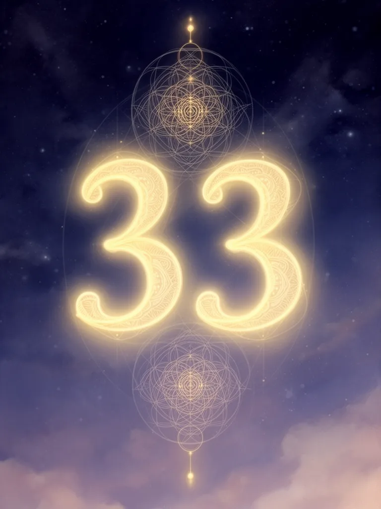33 Angel Number esoteric meaning illustration