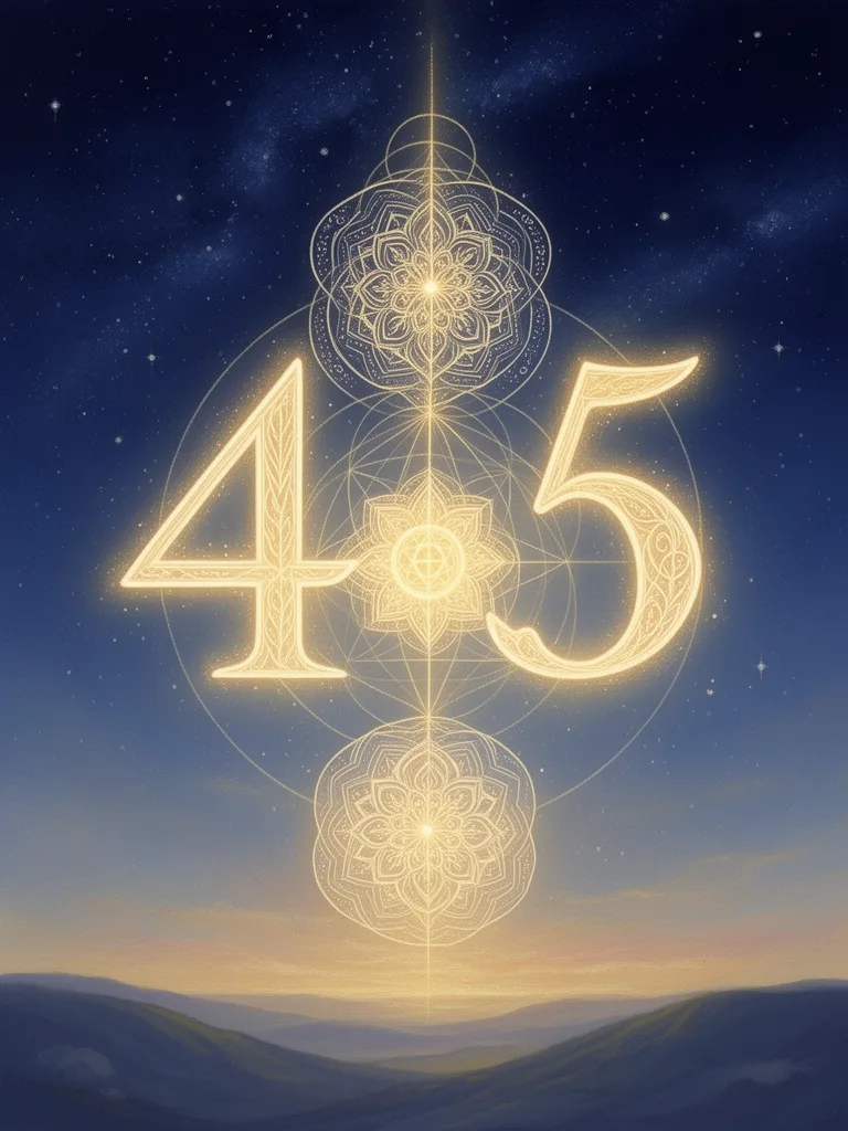 4 Angel Number esoteric meaning illustration