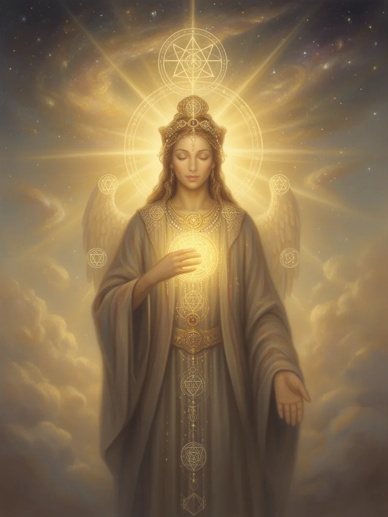 Cosmic  Gods esoteric meaning illustration