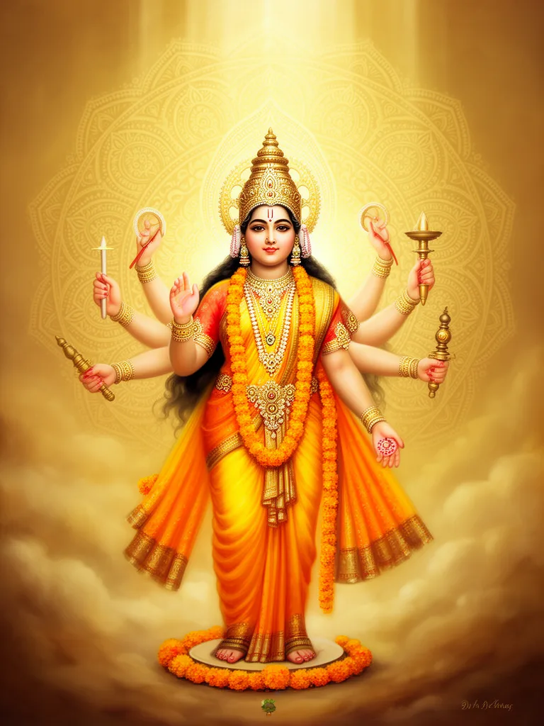 Durga esoteric meaning illustration