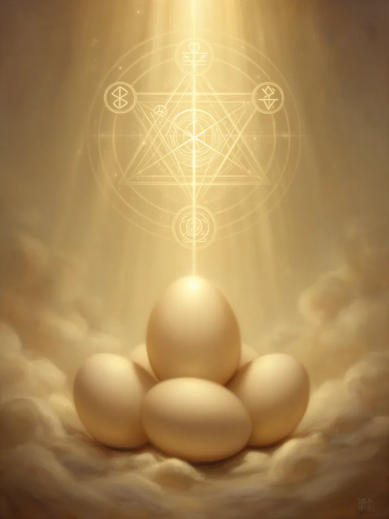 Eggs esoteric meaning illustration