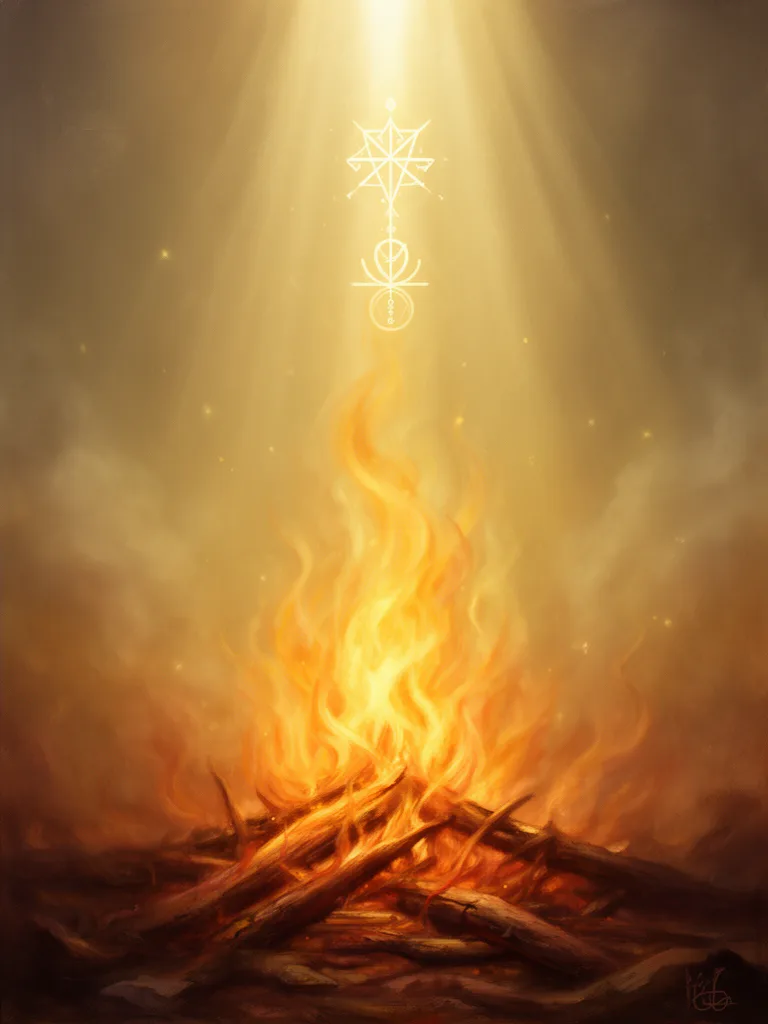 Fire esoteric meaning illustration