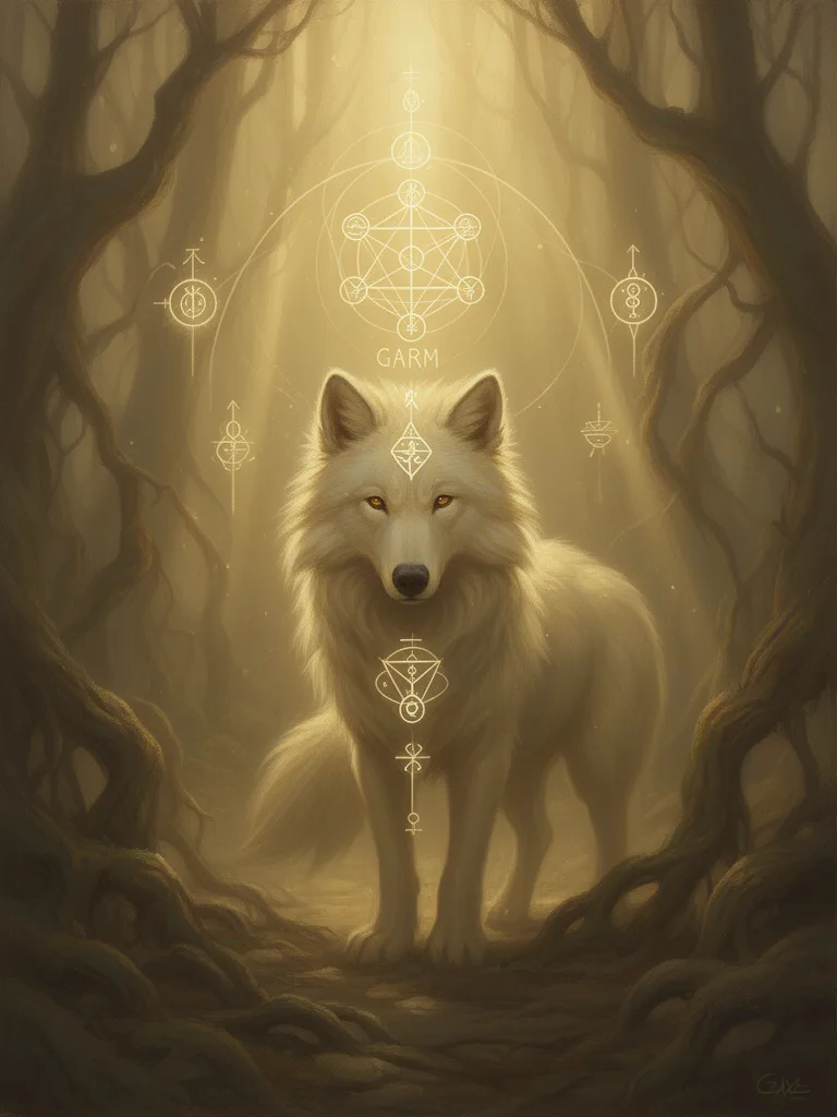 Garm esoteric meaning illustration