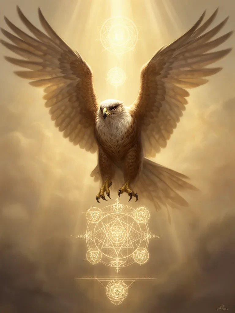 Hawk esoteric meaning illustration