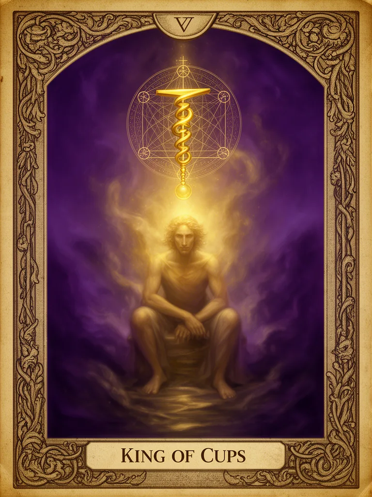 King of Cups esoteric meaning illustration