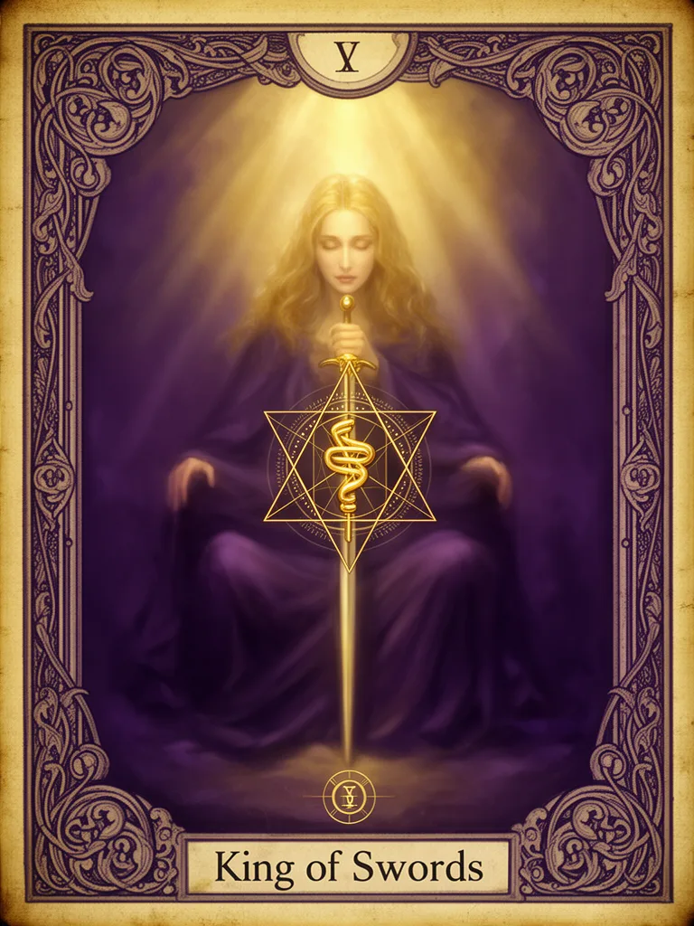 King of Swords esoteric meaning illustration