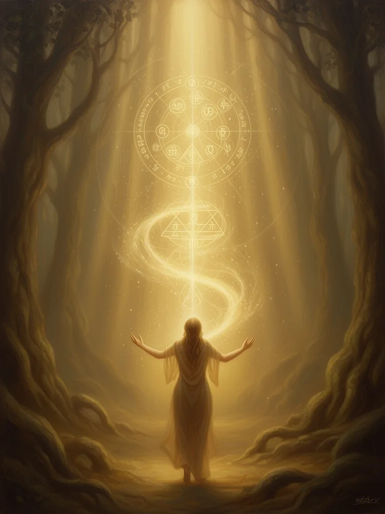 Magic esoteric meaning illustration