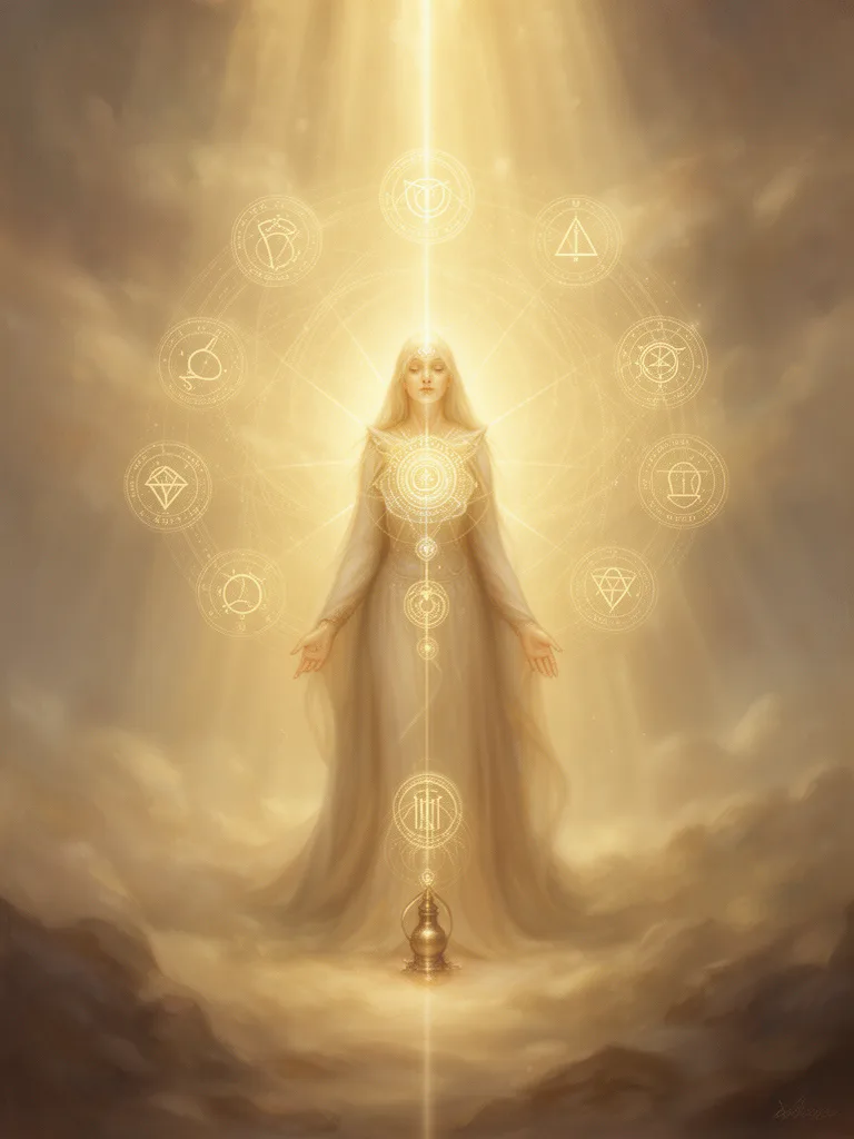 Nine esoteric meaning illustration