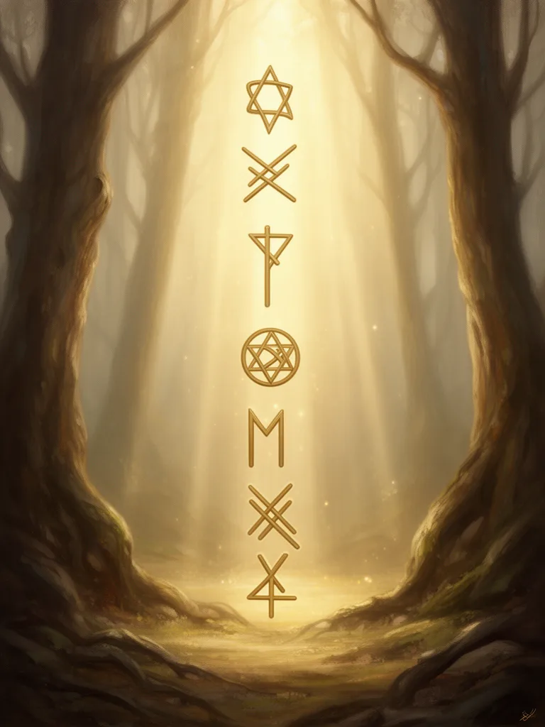 Runes esoteric meaning illustration