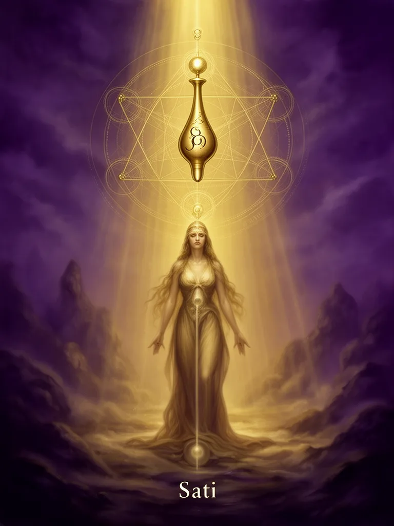 Sati esoteric meaning illustration