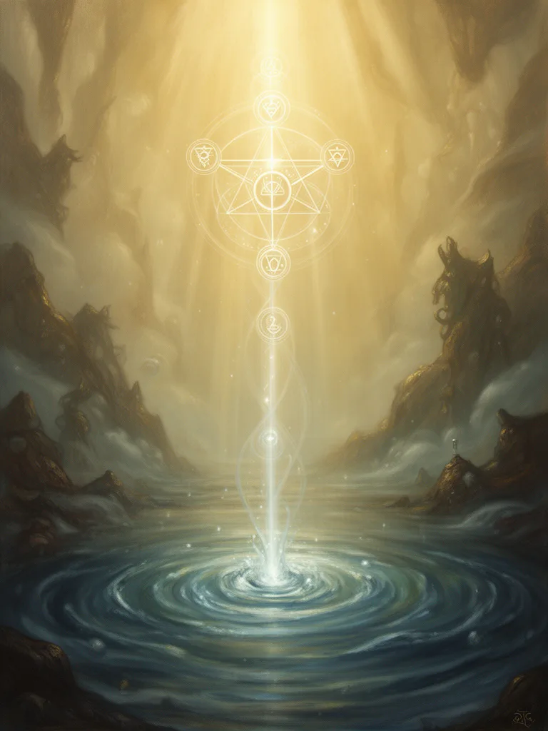Water esoteric meaning illustration